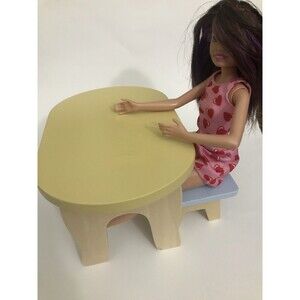 Wooden Table and Chair  For Dolls